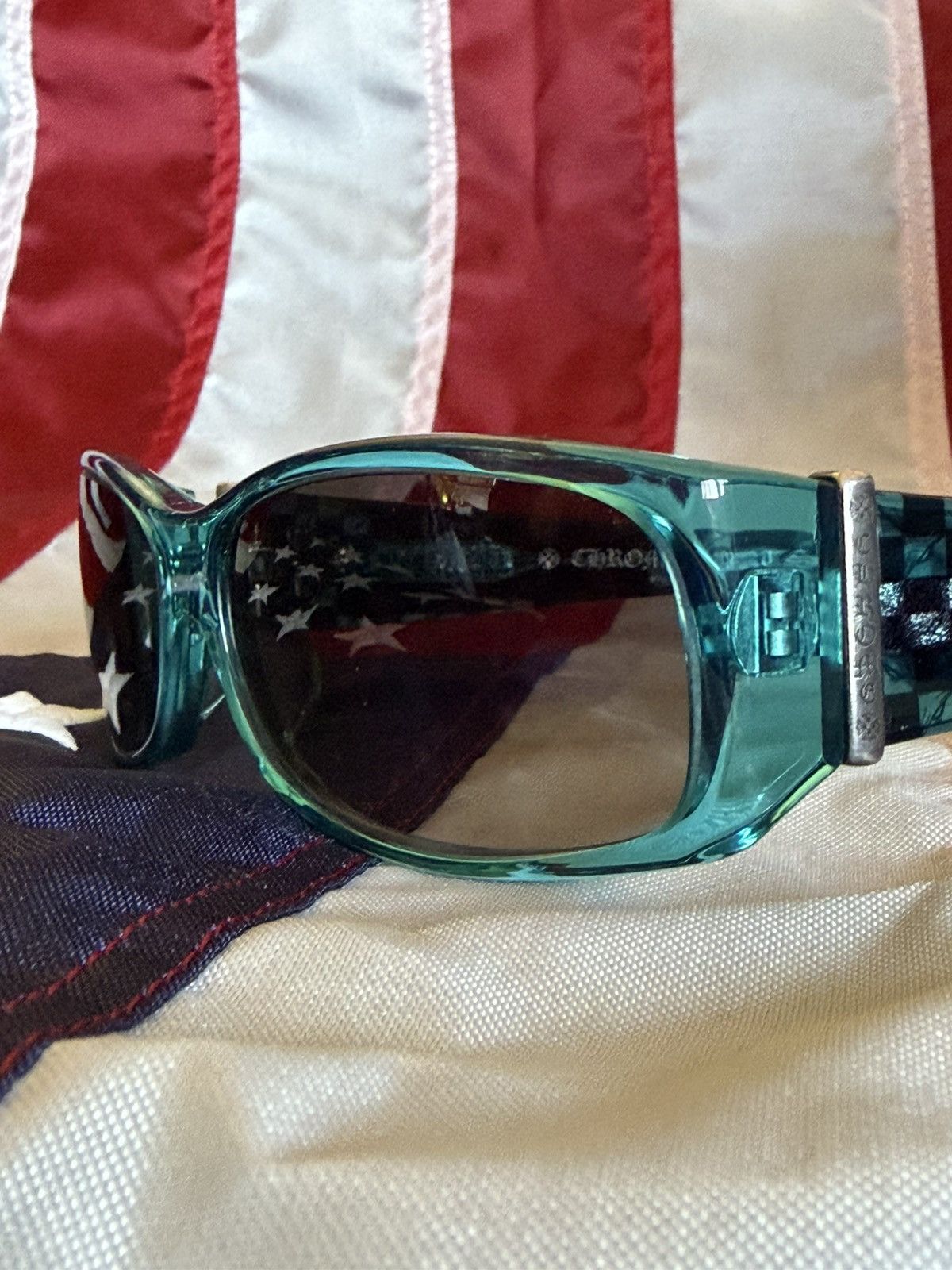 Chrome Hearts Chrome Hearts x Matty Boy blue sunglasses Size ONE SIZE - 9 Thumbnail