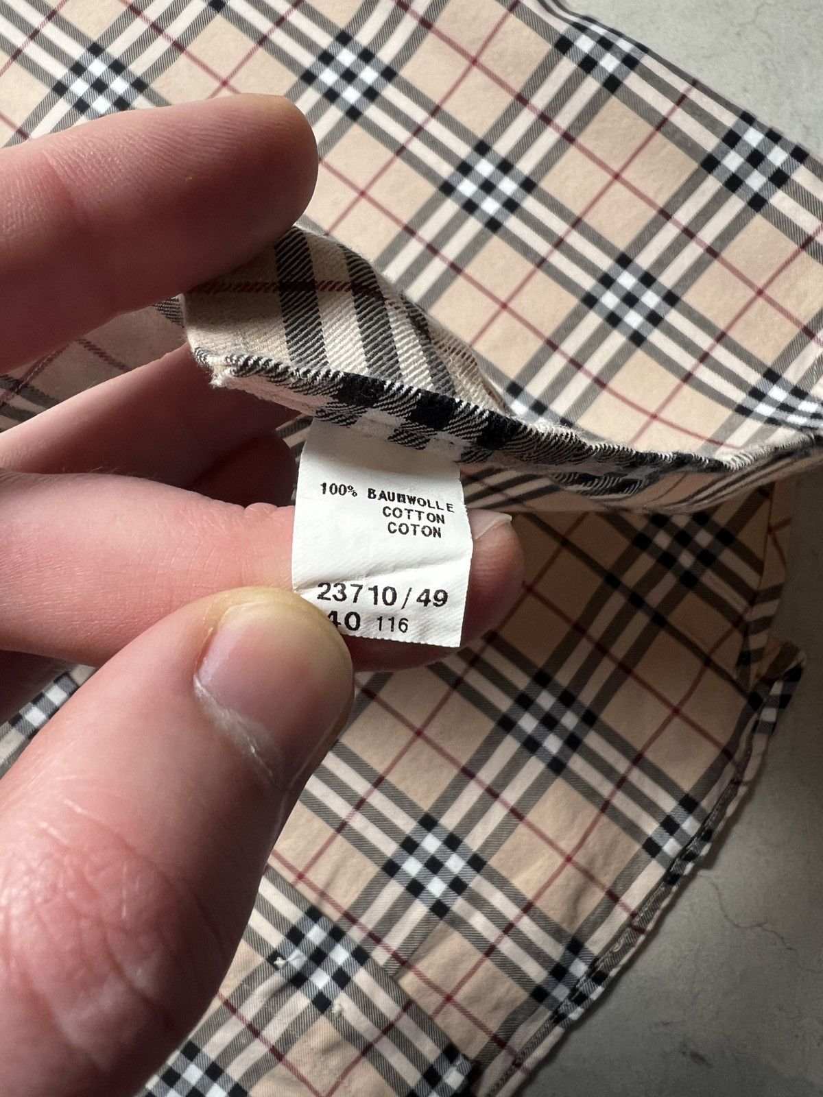 Burberry Burberry Vintage Checkered Shirt Size US L / EU 52-54 / 3 - 8 Thumbnail