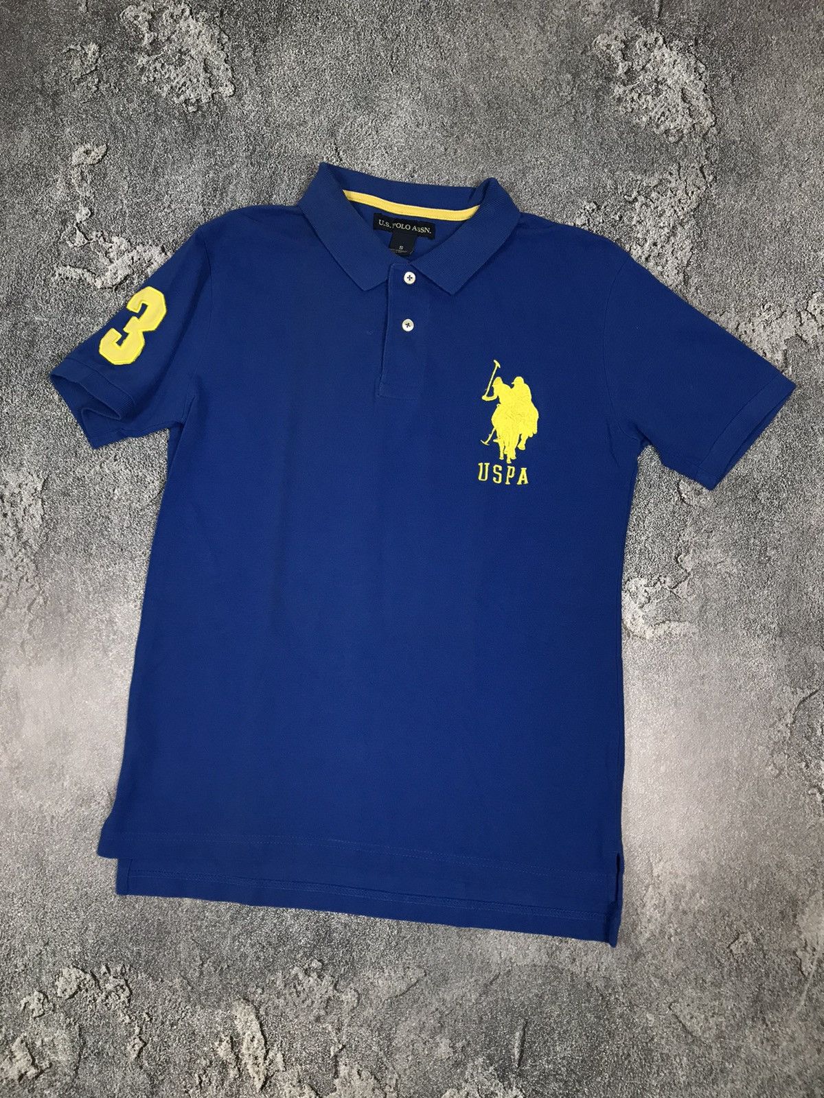 U.S. Polo Assn. USPA Embroidered Logo Blue Cotton Polo,Lux,Poloshirt Size US S / EU 44-46 / 1 - 3 Thumbnail