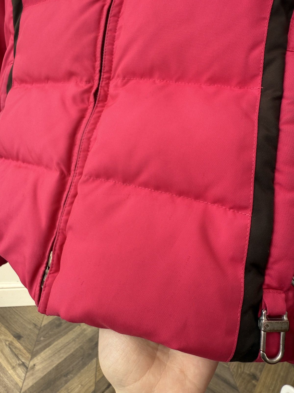 Bogner Vintage Bogner Sport Women’s Pink Down Ski Jacket Hooded Size XS / US 0-2 / IT 36-38 - 16 Thumbnail