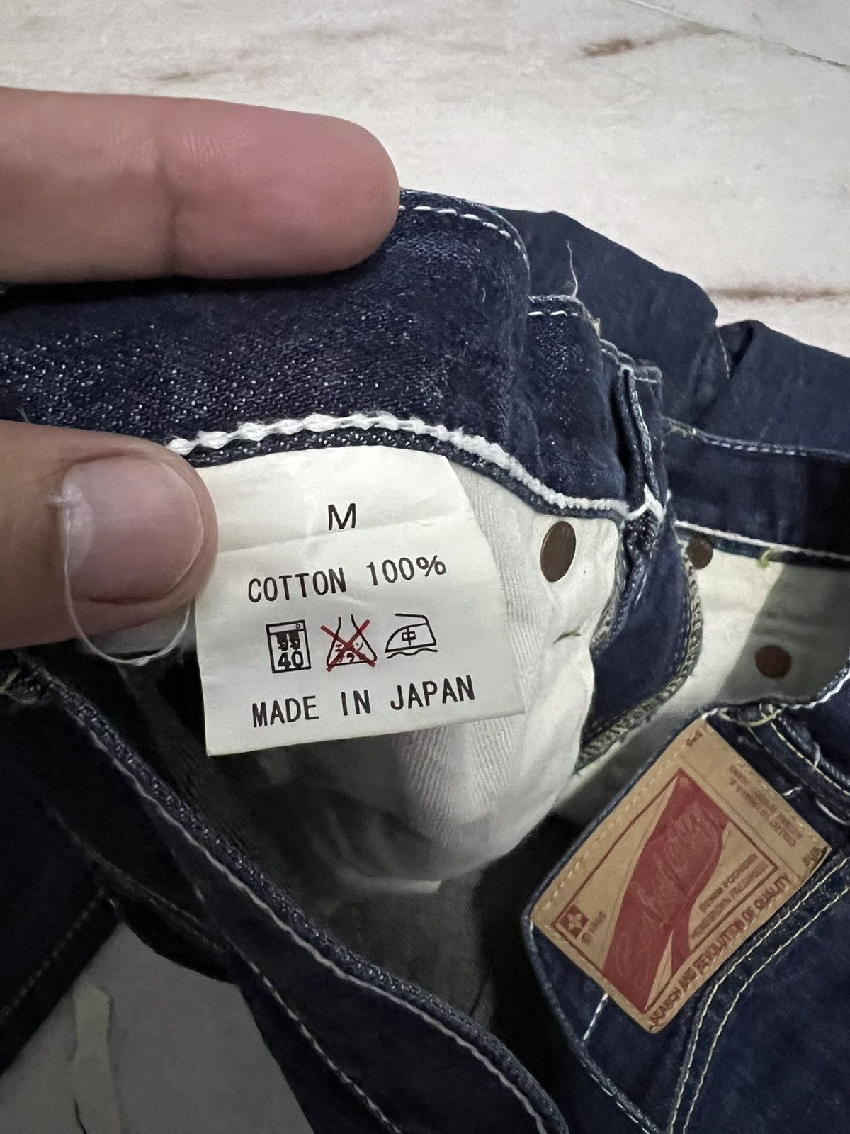 If Six Was Nine × Japanese Brand × Le Grande Bleu (L.G.B.) 💥Baggy💥VINTAGE SUBCIETY SELVEDGE JEANS Size US 32 / EU 48 - 17 Thumbnail