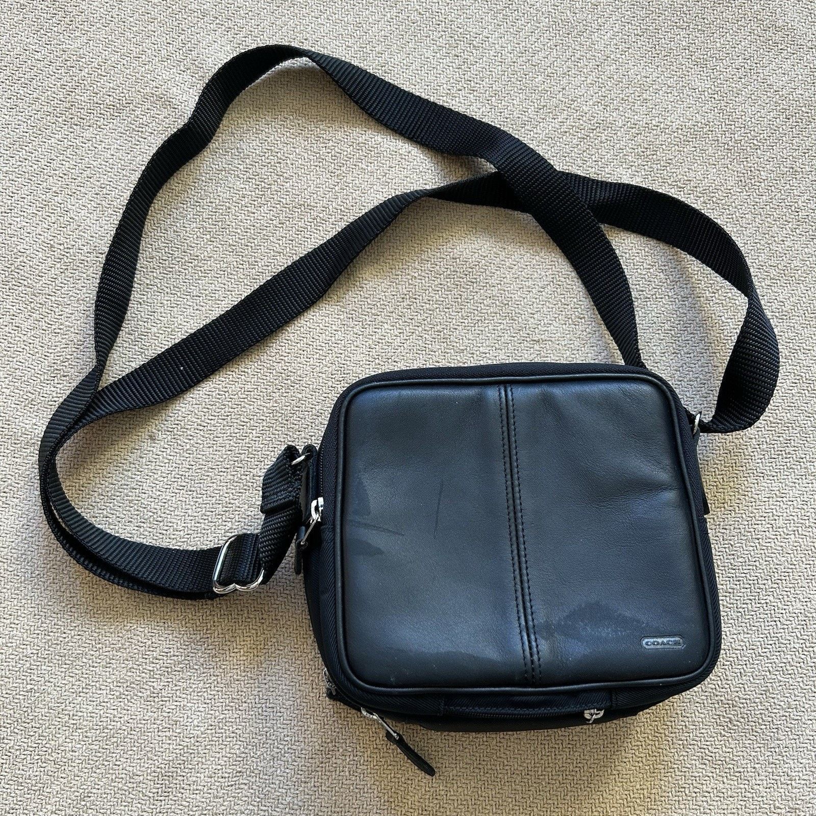 Coach Coach Black Leather Sling Shoulder Camera Bag Size ONE SIZE - 1 Thumbnail