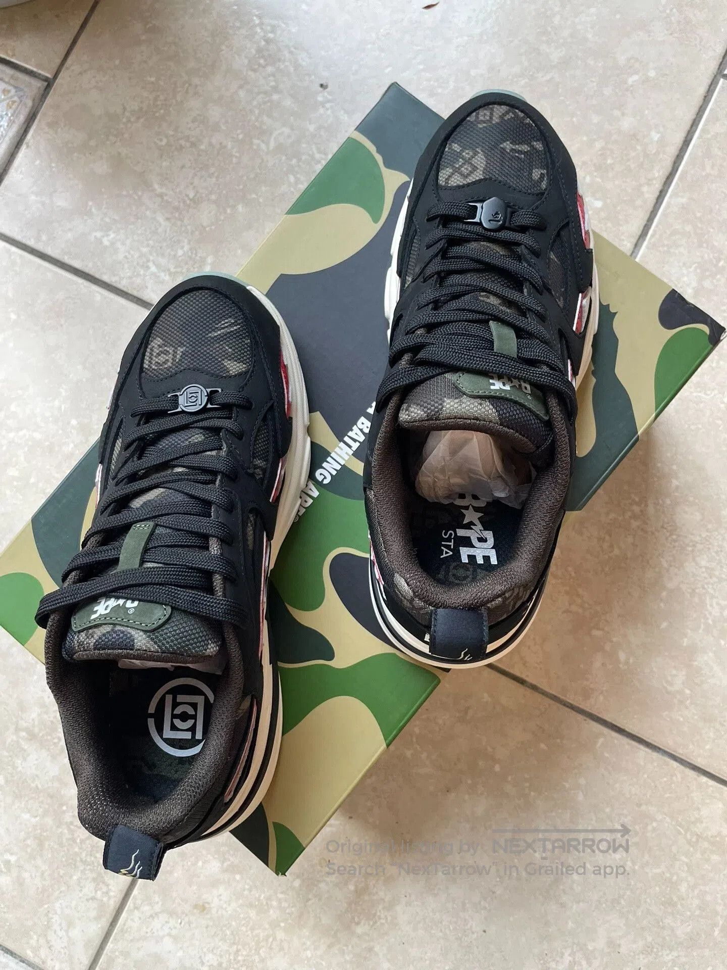 Bape Bape Clot Sharksta Collaboration Shoes. Size US 10 / EU 43 - 1 Thumbnail