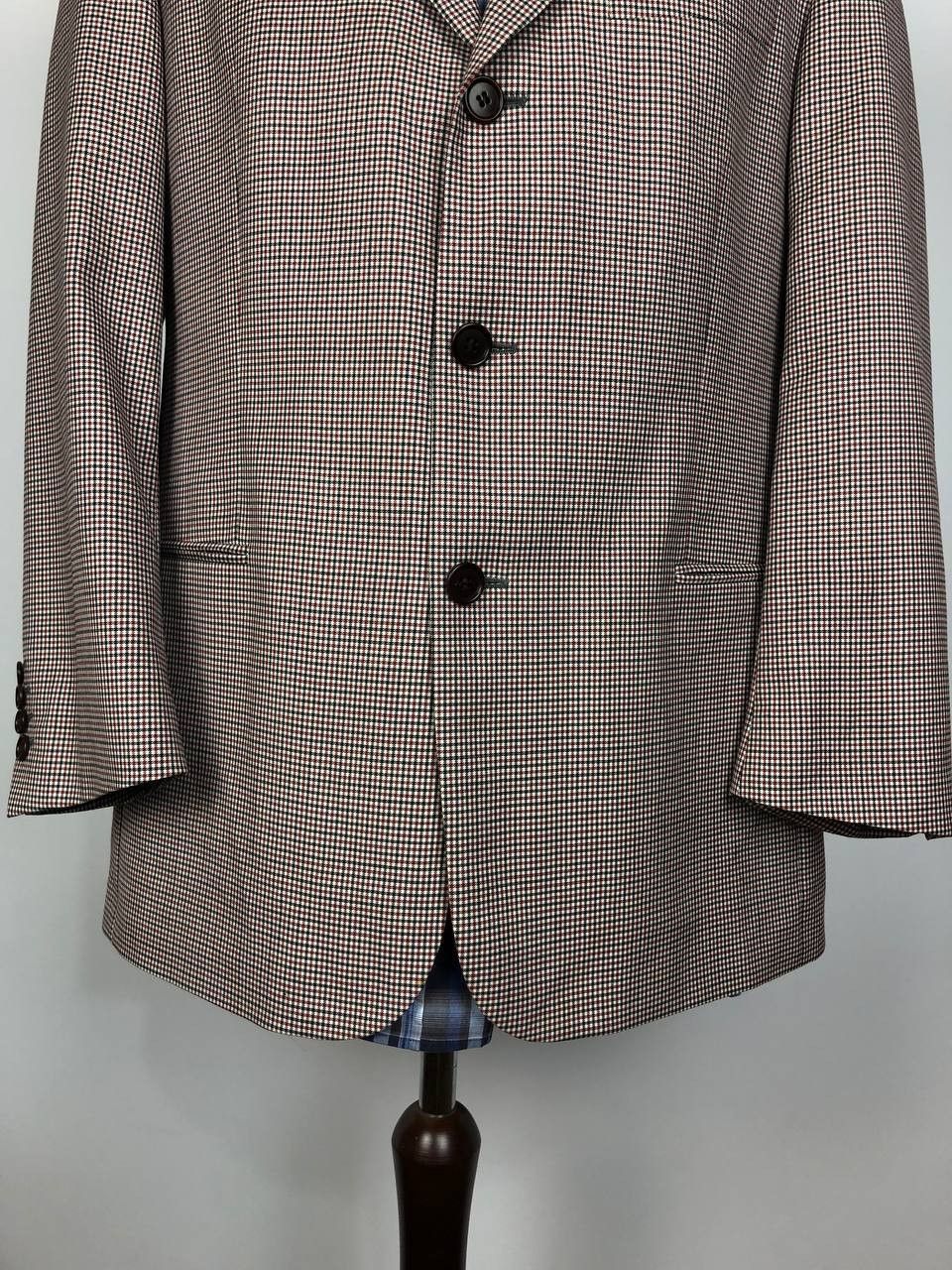 Hugo Boss HUGO BOSS Classic Wool Blazer Jacket Check Size 44R - 4 Thumbnail