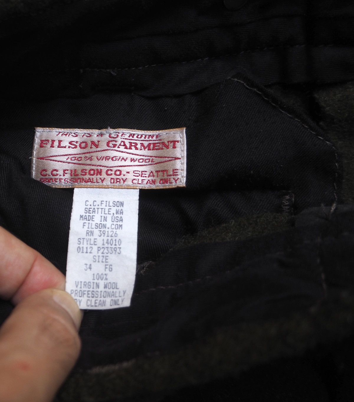 Filson C.C. Filson wool cargo pants, style 87, workwear/gorpcore Size US 34 / EU 50 - 4 Thumbnail