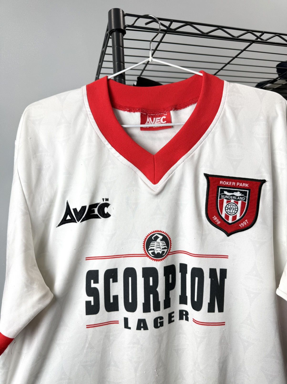 Vintage 1996/1997 Rare Vintage Sunderland England Soccer Jersey Size US M / EU 48-50 / 2 - 2 Thumbnail