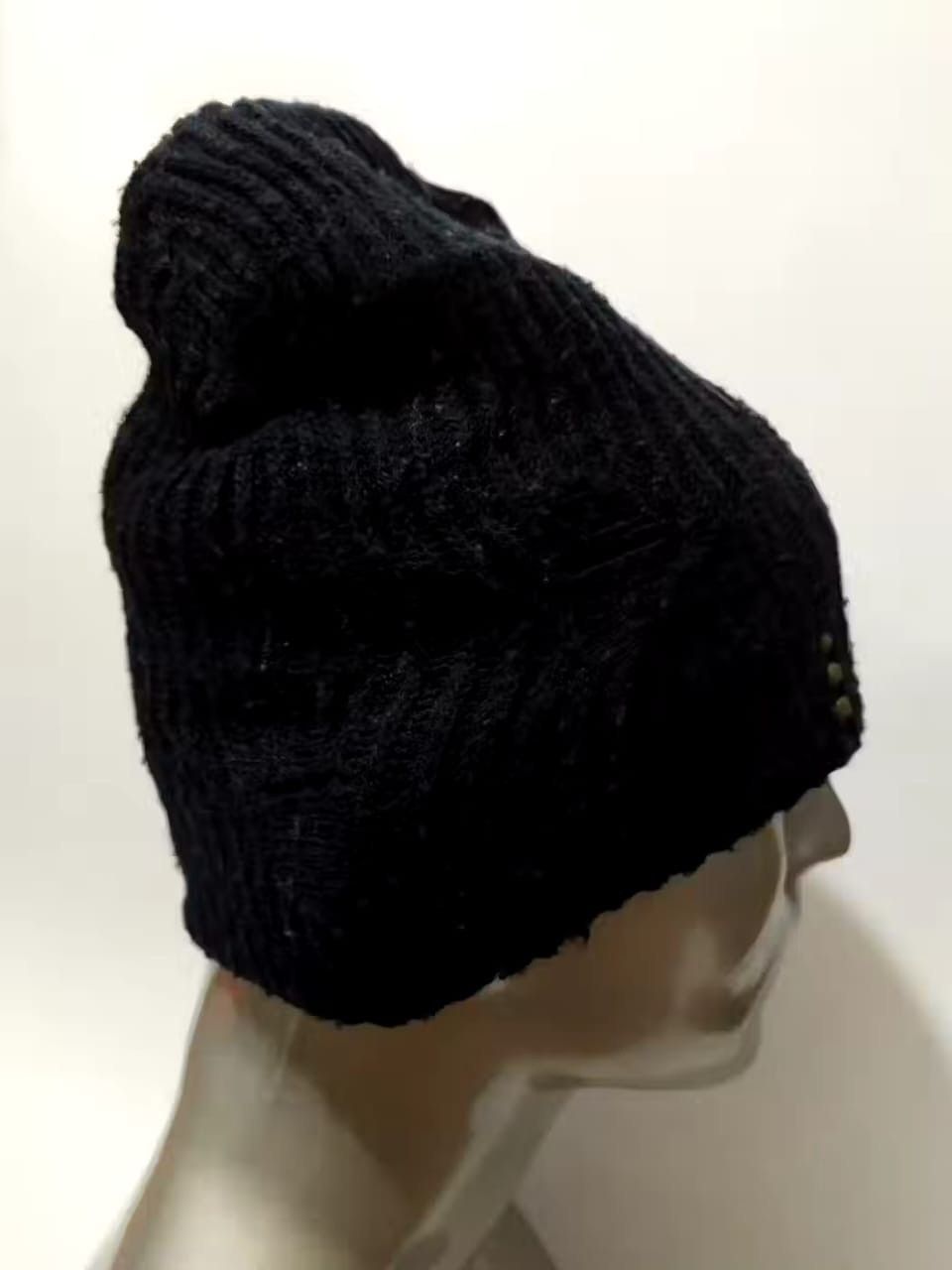 Handmade Unknown Skull Distressed Beanie Punk Bondage Studded Hats Size ONE SIZE - 6 Thumbnail