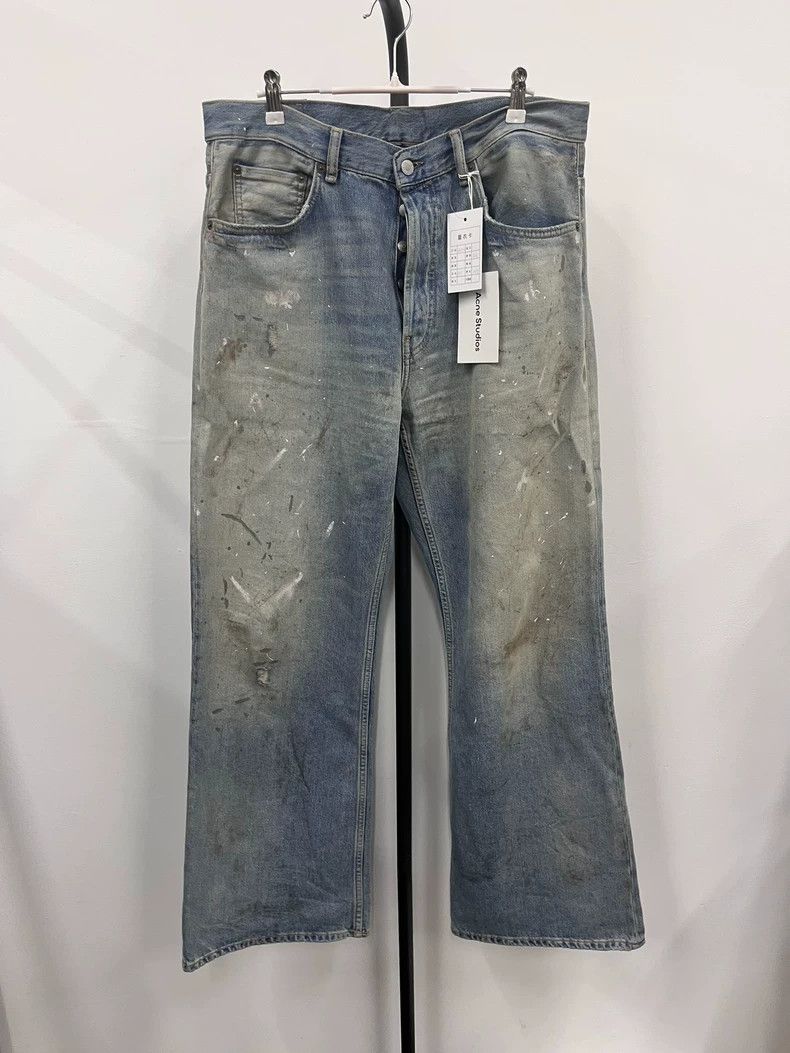 Acne Studios acne studios Paint wide-leg jeans 2506-Nextarrow Size US 32 / EU 48 - 1 Thumbnail