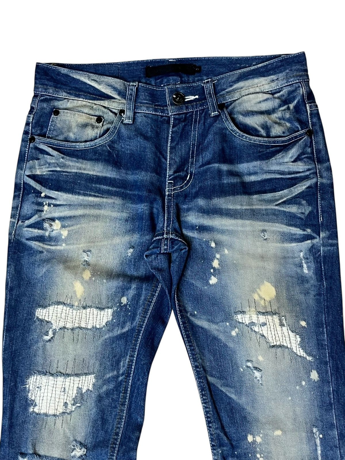 If Six Was Nine Vintage japanese jeans MIDAS 9 distressed flared punk jeans Size US 30 / EU 46 - 6 Thumbnail