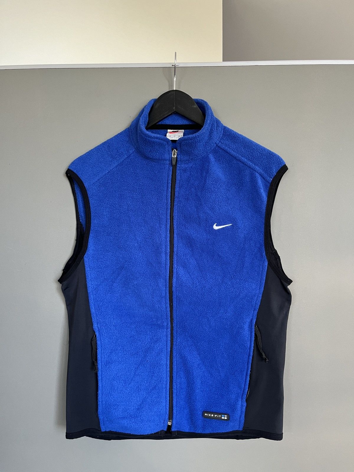 Nike Vintage Nike Fit Fleece Blue Vest Size US M / EU 48-50 / 2 - 2 Thumbnail
