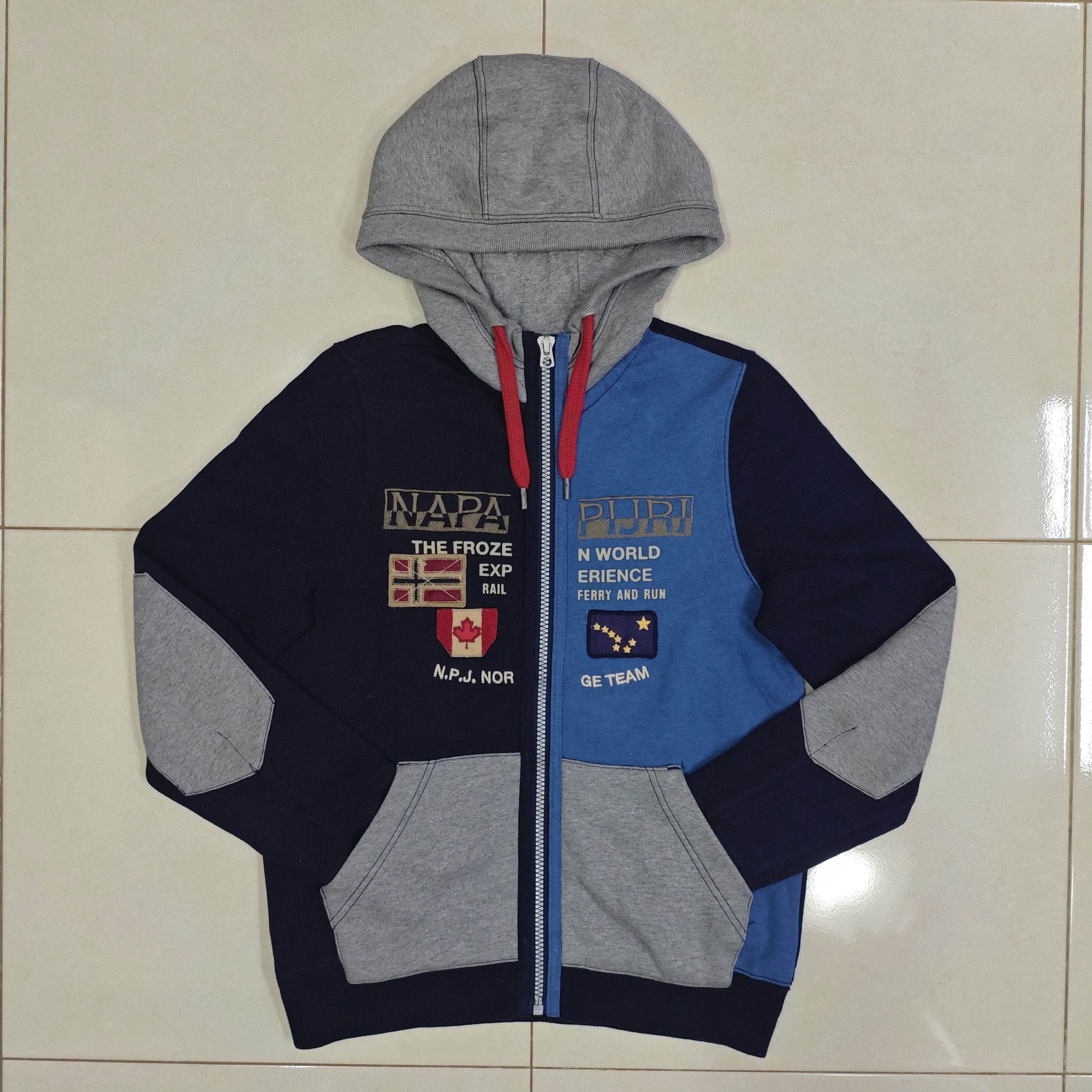 Napapijri NAPAPIJRI Norge Team Colorblock Embroidered Zip Up Hoodie Size US M / EU 48-50 / 2 - 5 Thumbnail
