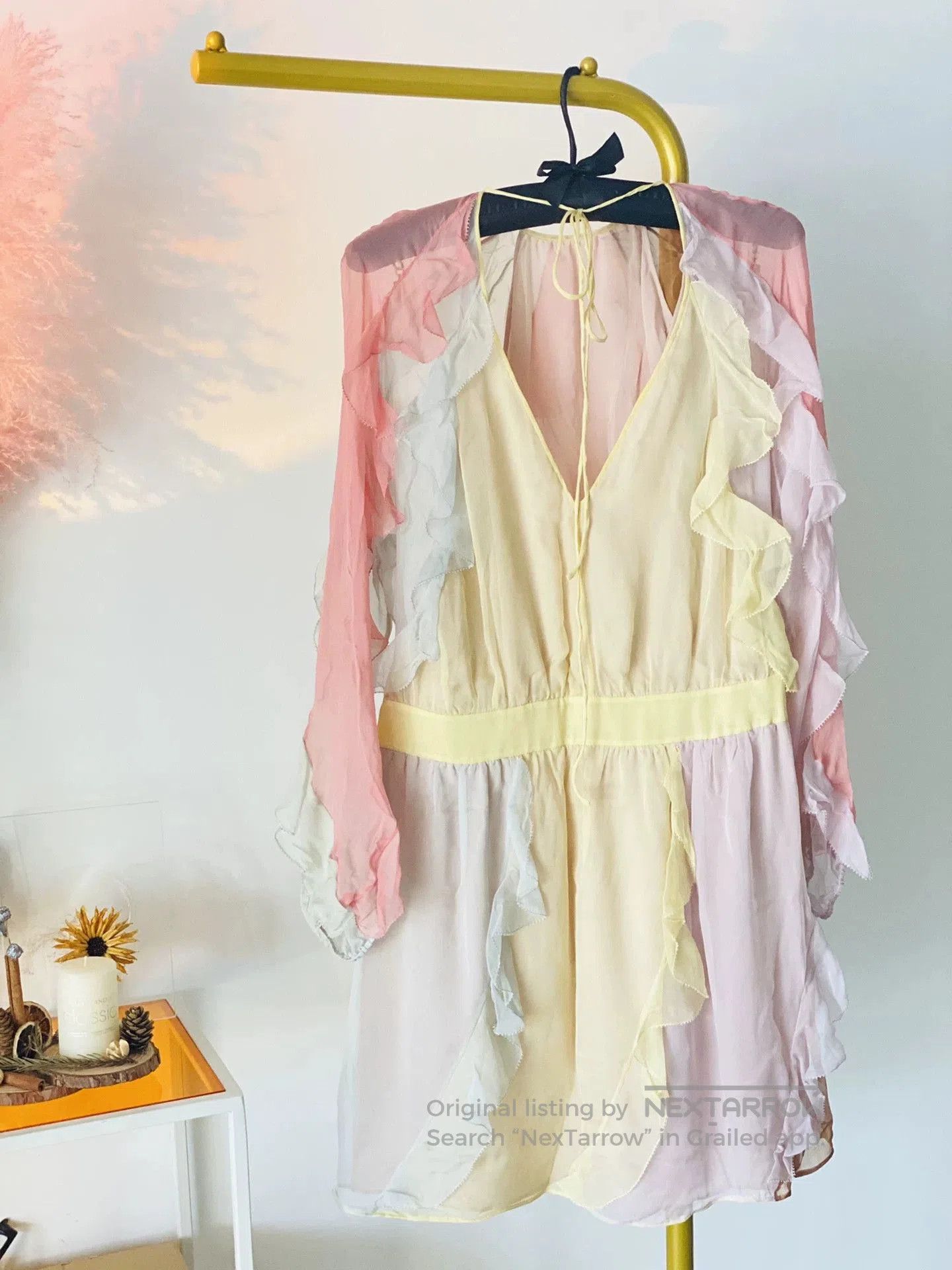 Valentino Valentino Rainbow Silk Dress. Size US M / EU 48-50 / 2 - 2 Thumbnail