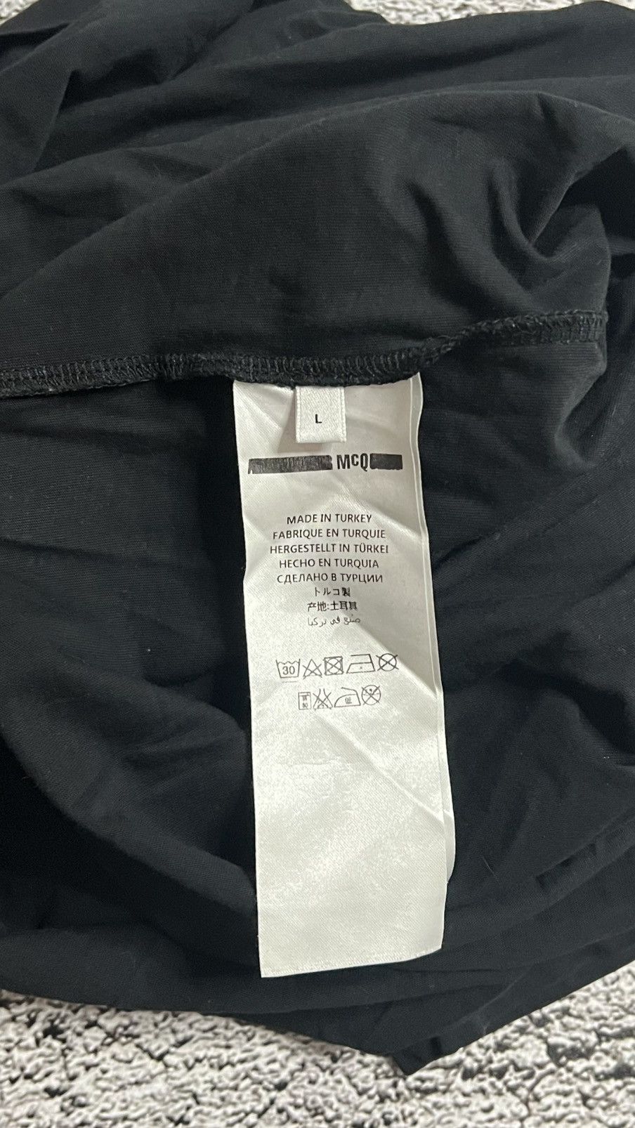 Alexander McQueen × MCQ Alexander McQueen MCQ swallow big logo overprint t shirt Size US L / EU 52-54 / 3 - 4 Thumbnail