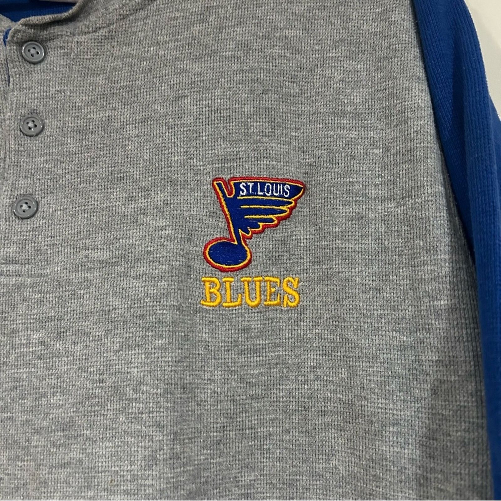 Other Vintage St. Louis Blues Hockey Raglan Shirt Size US L / EU 52-54 / 3 - 2 Thumbnail