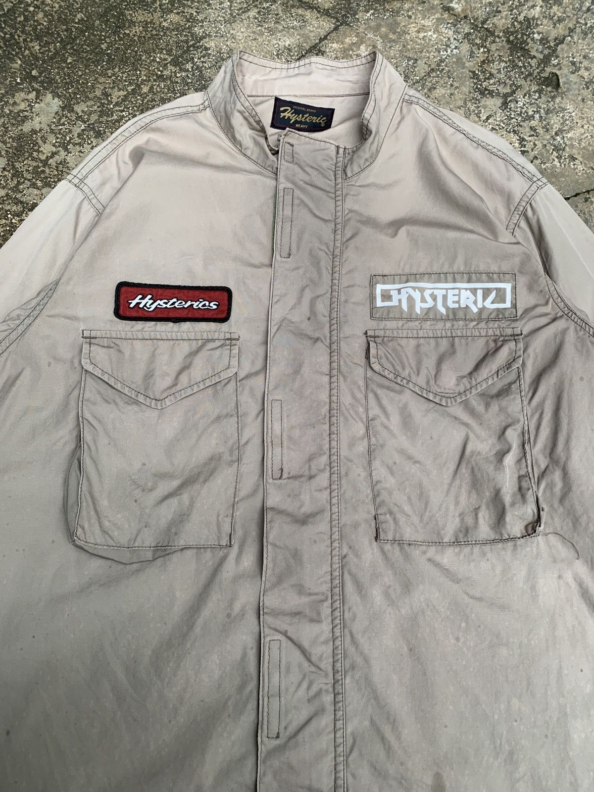 Hysteric Glamour × Japanese Brand × Vintage 2000s Hysteric Glamour Japan Disstressed Work Jacket Size US L / EU 52-54 / 3 - 3 Thumbnail