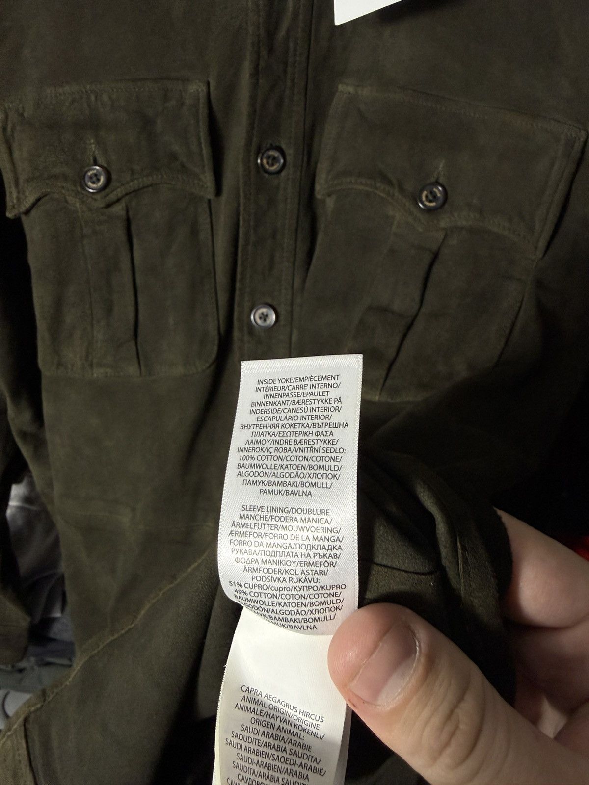 Polo Ralph Lauren Ralph Lauren Suede Utility Jacket Green Goat Leather Field L Size US L / EU 52-54 / 3 - 17 Thumbnail