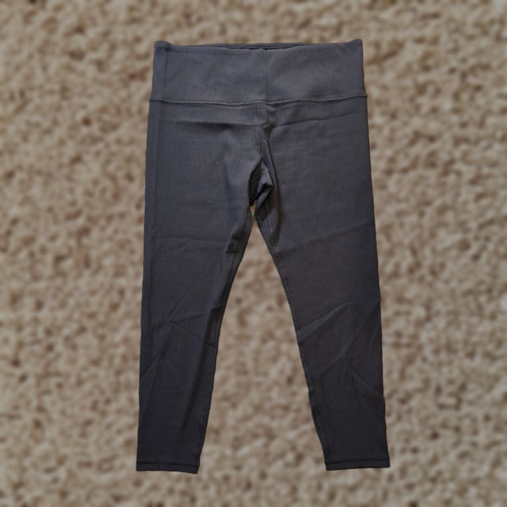 Athleta Athleta Pants Womens 2X Black Elation 7/8 Cropped Ribbed Stretchy Casual Athleisure Yoga Skinny Inseam 26in Womens Size 40" / US 18 - 1 Thumbnail