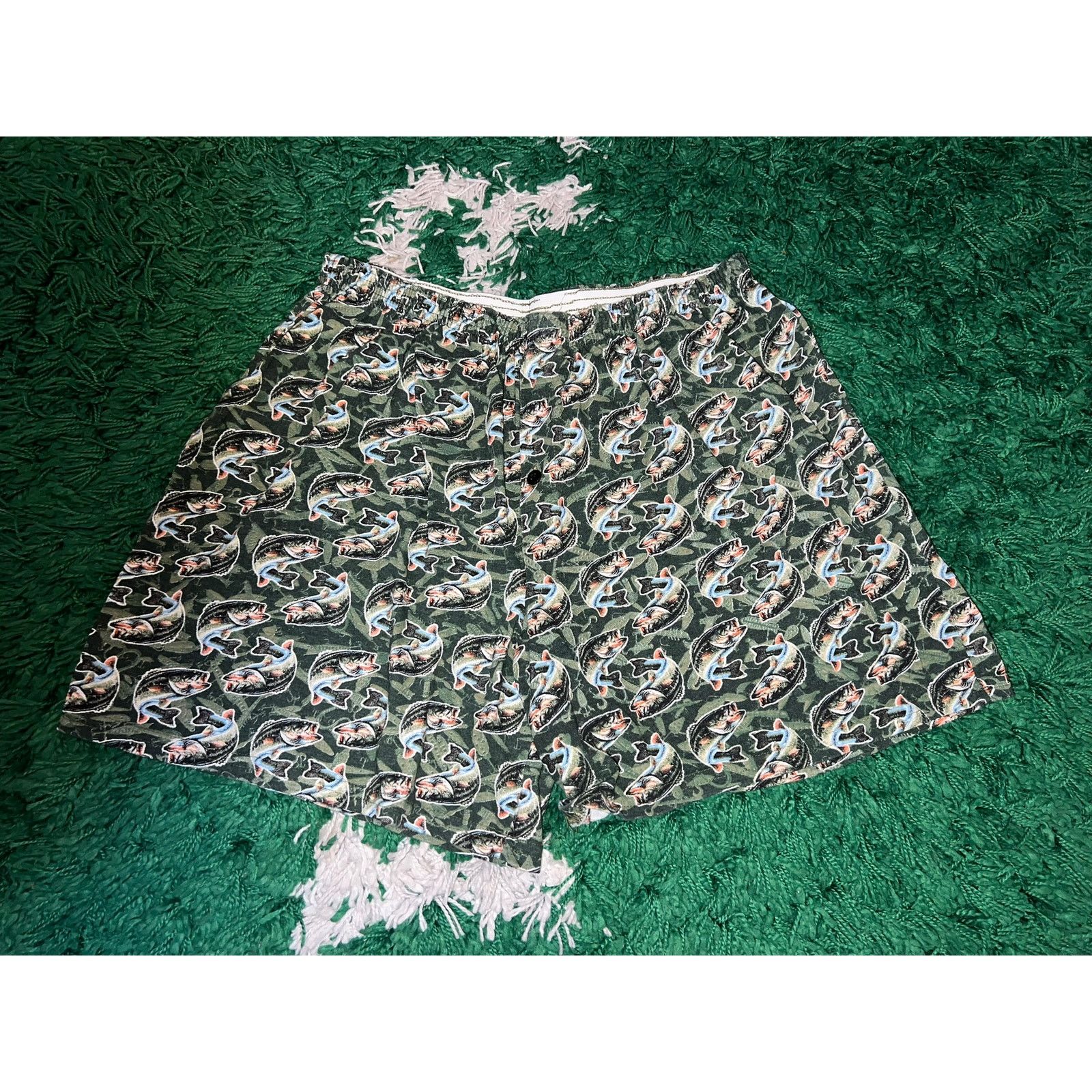Vintage Vintage Quality Classics Fish Trout Fishes Boxer Bottoms VTG Size 32 - 1 Thumbnail