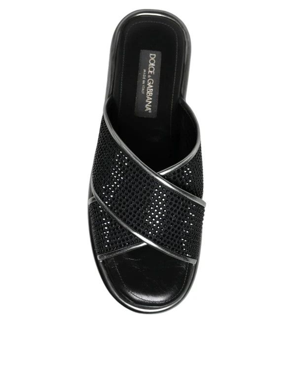Dolce & Gabbana o1y0125 Slippers in Black Size US 8 / EU 41 - 3 Thumbnail