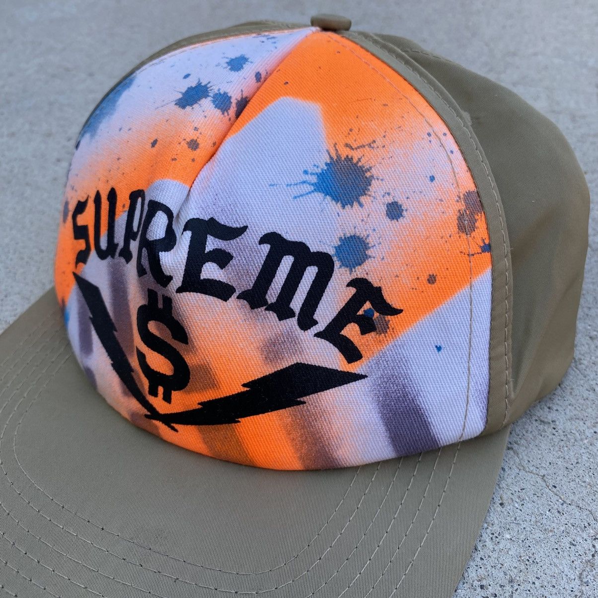 Supreme Vintage Supreme Rammellzee Satin Hat Beige Tan Snapback 2005 Size ONE SIZE - 2 Thumbnail