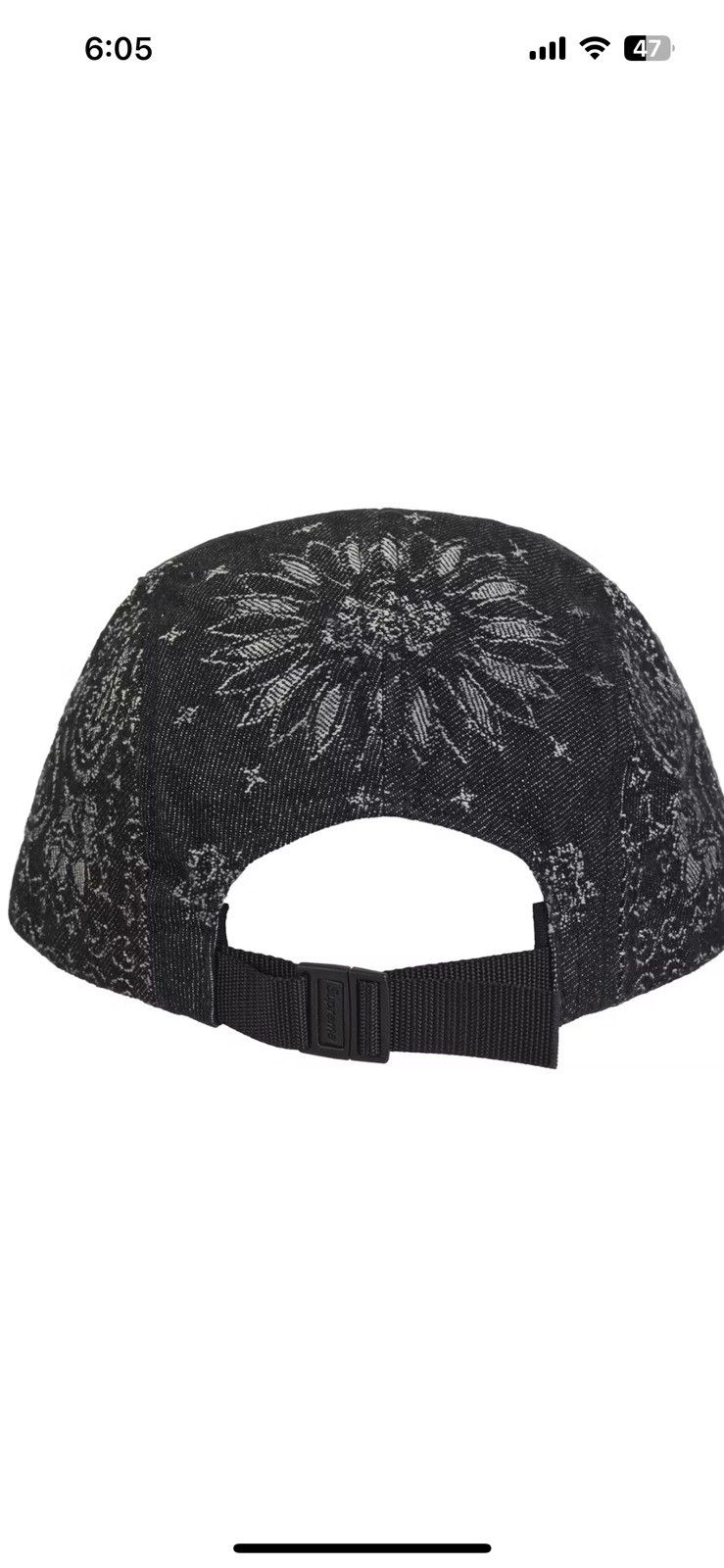 Supreme Supreme Bandana Jacquard Denim Camp Cap Size ONE SIZE - 9 Thumbnail