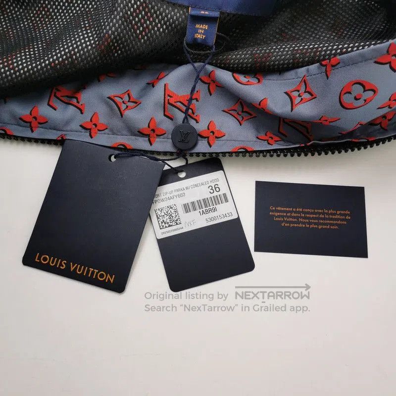 Louis Vuitton Louis Vuitton Gray Monogram Hooded Jacket. Size US S / EU 44-46 / 1 - 1 Thumbnail