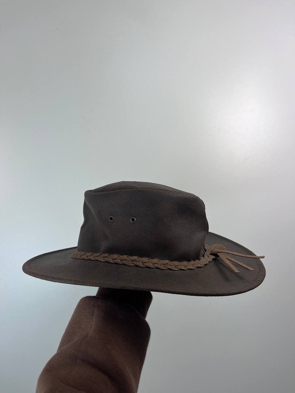 Other Kakadu Traders Australia Leather Bush Hat Brown Outback S Size ONE SIZE - 6 Thumbnail