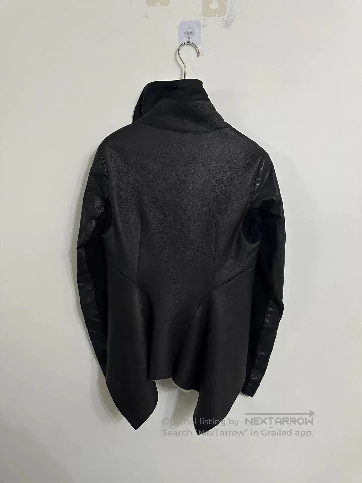 Rick Owens rick owens leather jacket with unique collar. Size US L / EU 52-54 / 3 - 2 Thumbnail