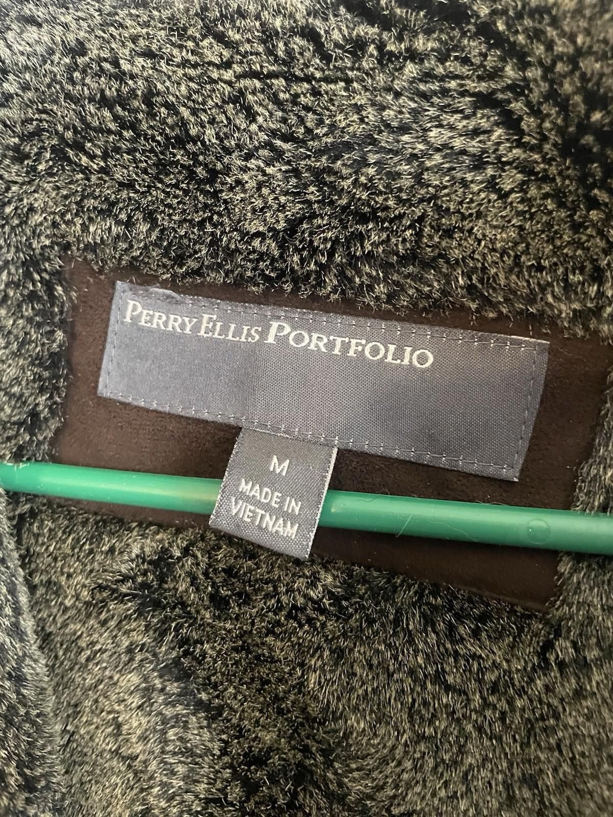 Other Men's Perry Ellis Portfolio Suede Faux Fur Lined Jacket M Size US M / EU 48-50 / 2 - 3 Thumbnail