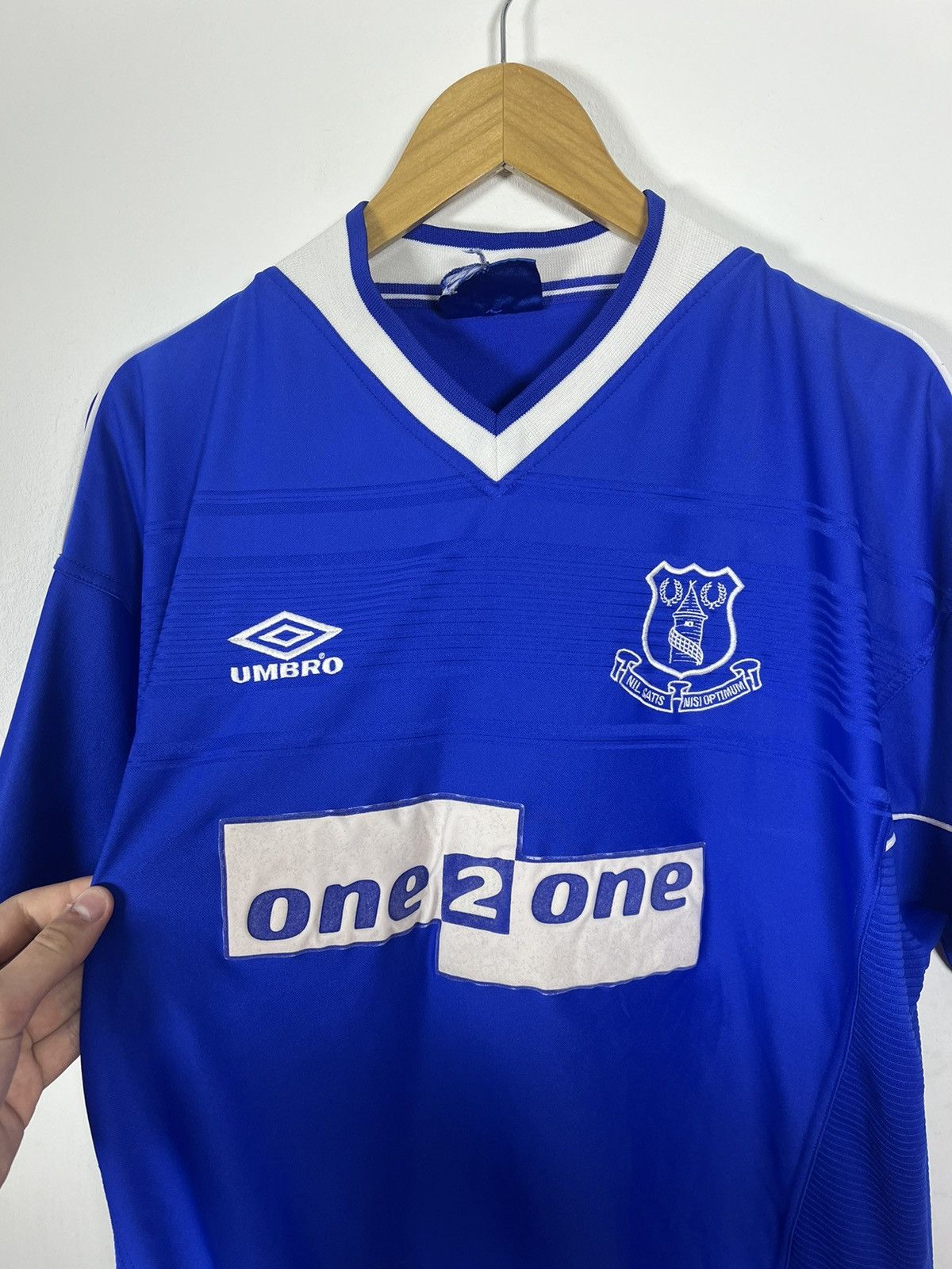 Umbro Umbro Everton Football Jersey Home 1999 Vintage Streetwear Size US XL / EU 56 / 4 - 4 Thumbnail
