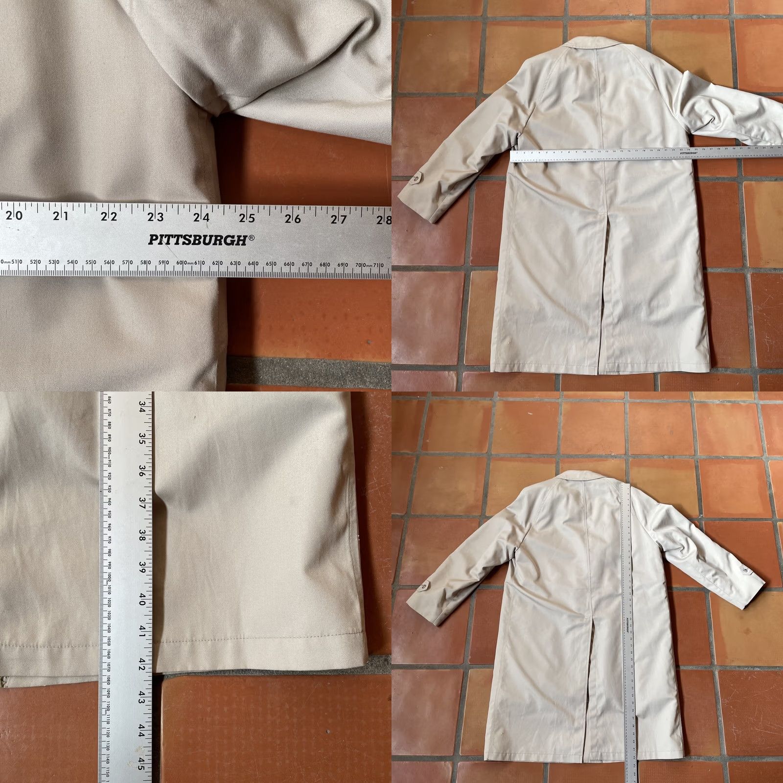 London Fog VINTAGE London Fog Trench Coat Beige 1970s 42 Long With Zip Removable Lining EUC Beige Trench Coat/Mac Mens Womens? Size US XS / EU 42 / 0 - 11 Thumbnail