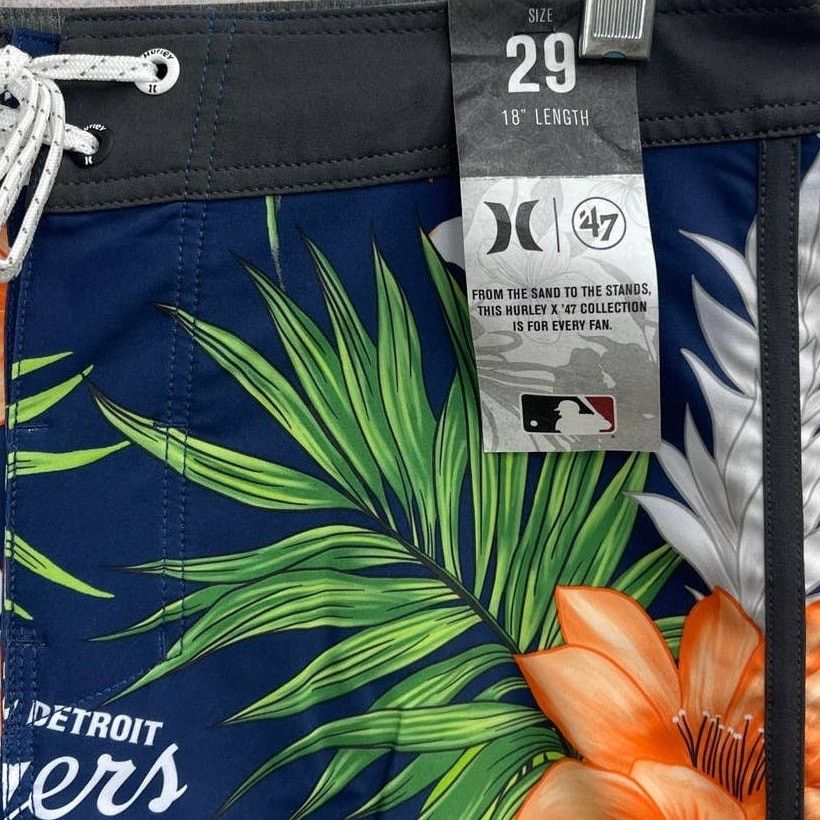 KEEN NWT Hurley x 47 MLB Phantom Detroit Tigers Mens Swim Shorts Size US 29 - 2 Thumbnail