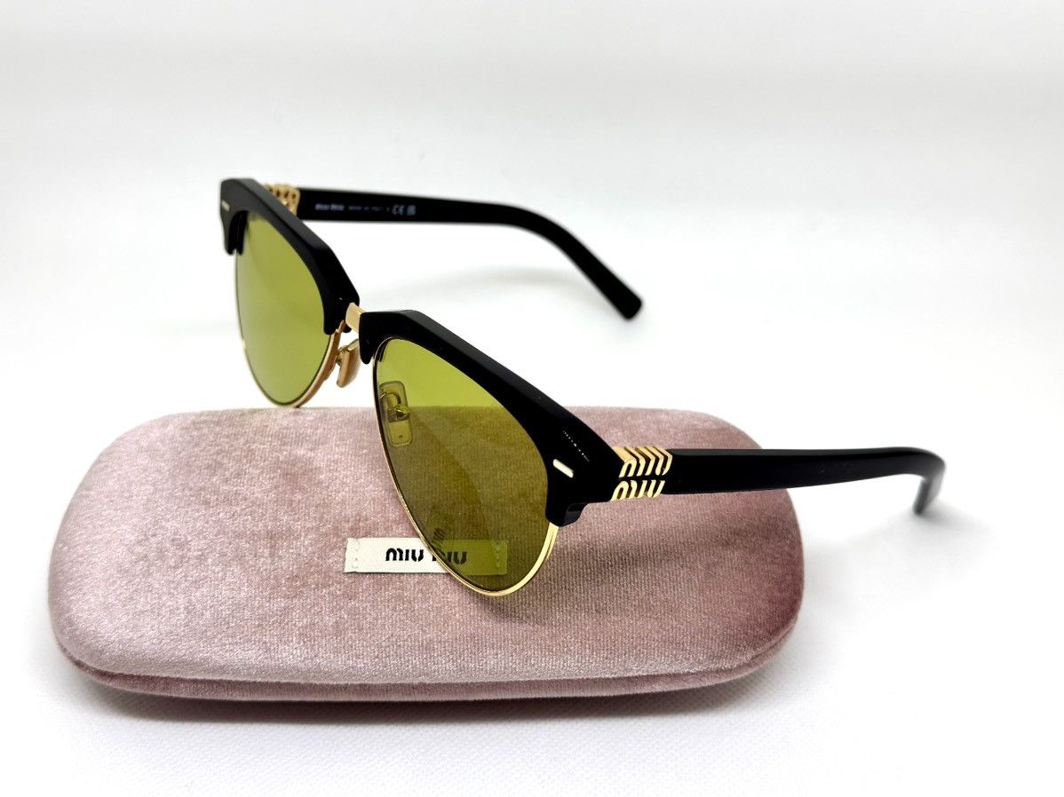 Miu Miu Brand and NEW Miu Miu sunglasses MU 09ZS 1AB07O Size ONE SIZE - 6 Thumbnail