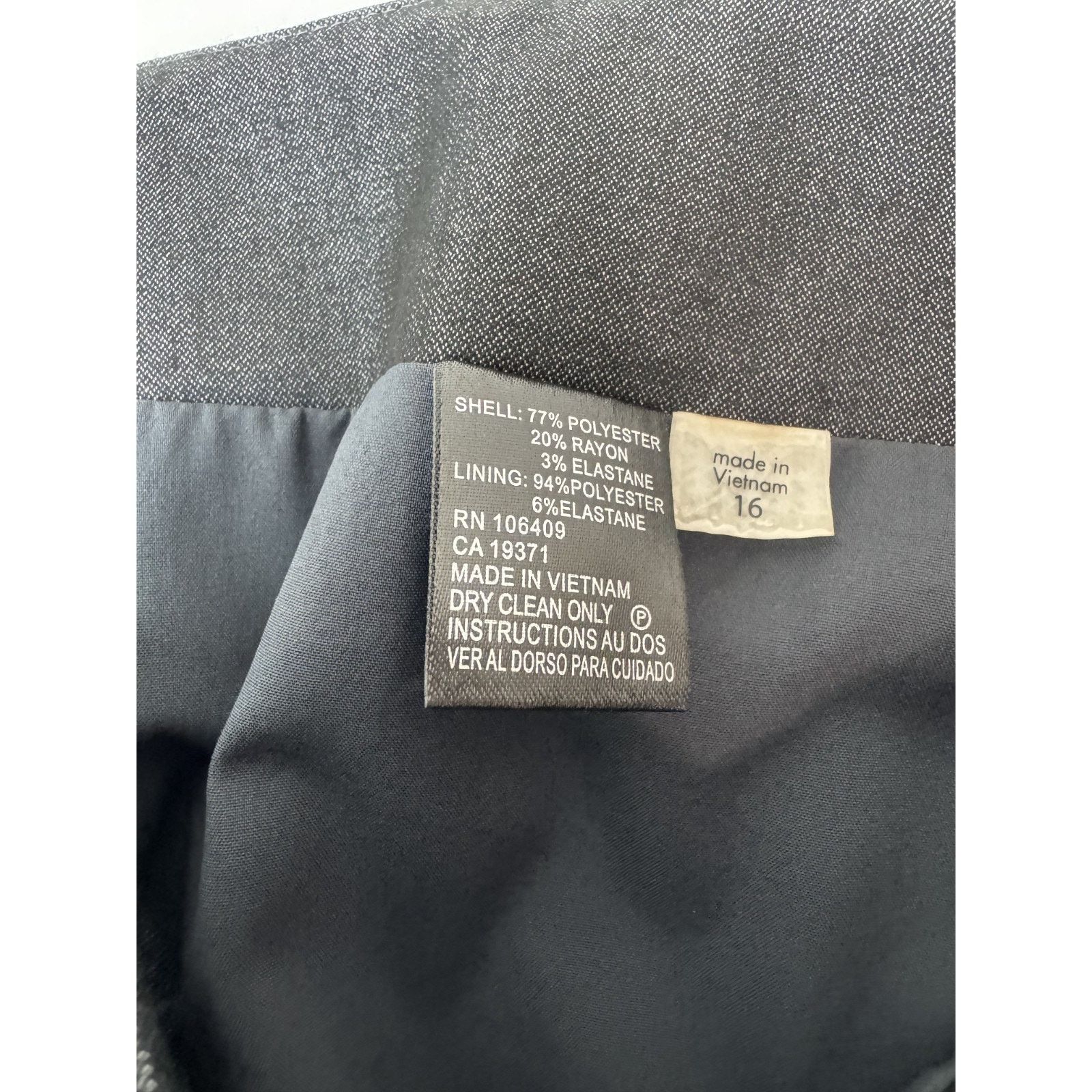 Elie Tahari Tahari Pencil Skirt Career Business Workwear Office Gray 16 Size 38" / US 16 / IT 52 - 6 Thumbnail