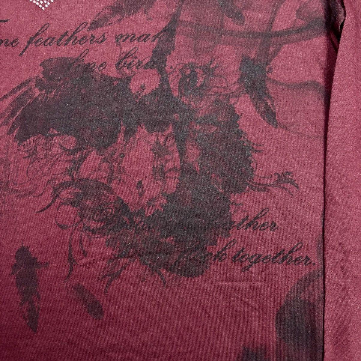 Shellac 2000s Semantic Design - Vkei Style Romantic Poem Vneck Ls - Size US M / EU 48-50 / 2 - 6 Thumbnail