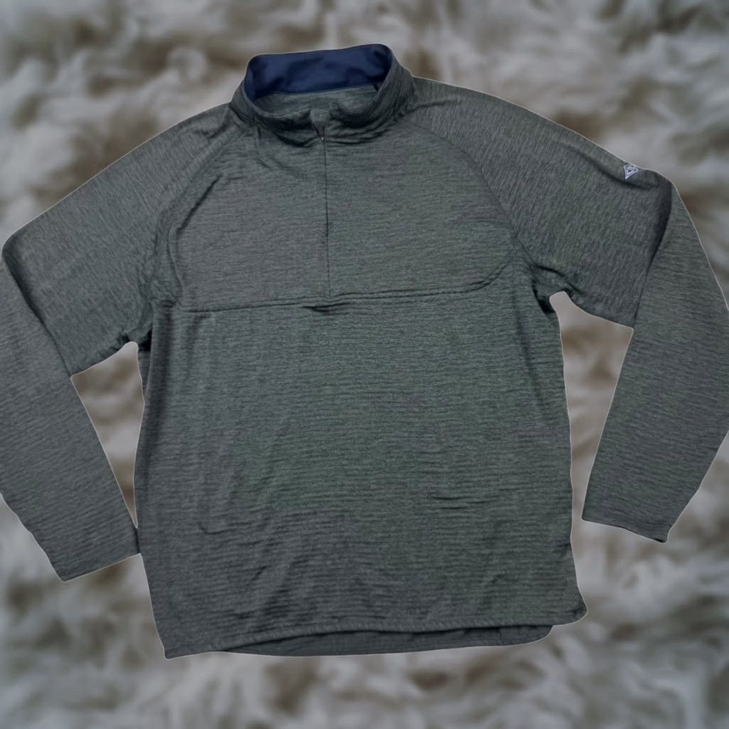 Peter Millar Peter Millar Sweater Mens 1/4 Zip Pullover Gray M Knit Mock Neck Logo - Regular Fit Size US M / EU 48-50 / 2 - 1 Thumbnail