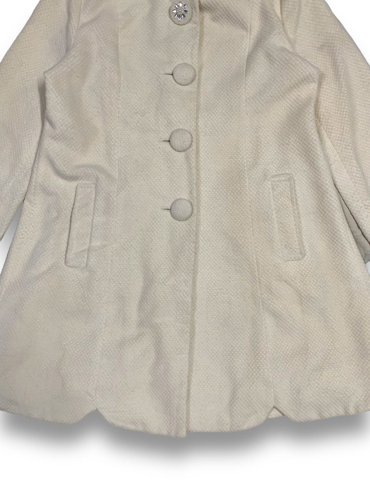 Japanese Brand Japanese Recherie White Cream Fox Fur Hooded Coat Jacket Size M / US 6-8 / IT 42-44 - 13 Thumbnail