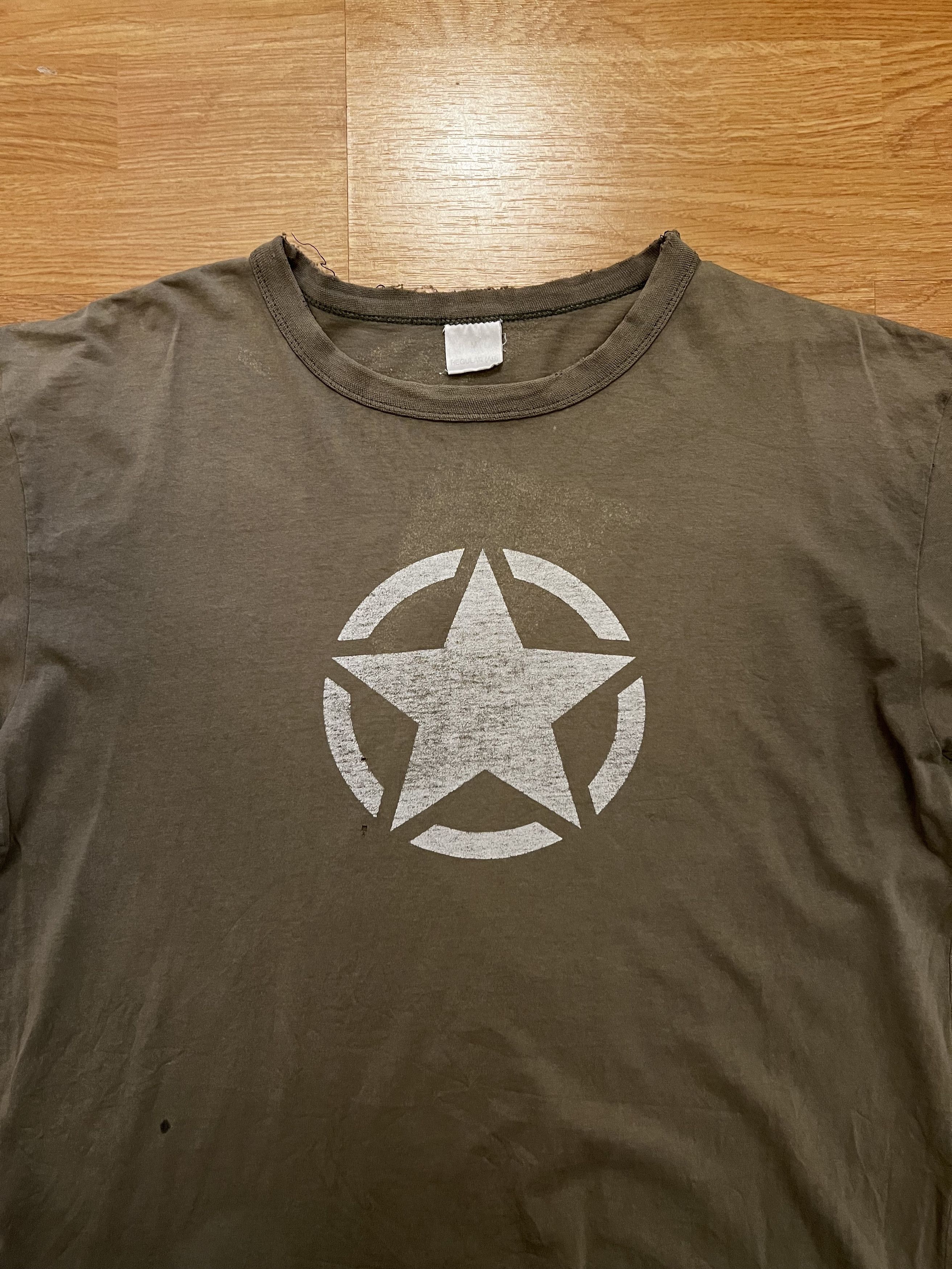 Vintage Vintage distressed Army War Shirt khaki Size US M / EU 48-50 / 2 - 3 Thumbnail