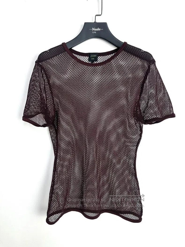 Jean Paul Gaultier Jean Paul Gaultier Mesh Fit Short Sleeve Top. Size US L / EU 52-54 / 3 - 1 Thumbnail