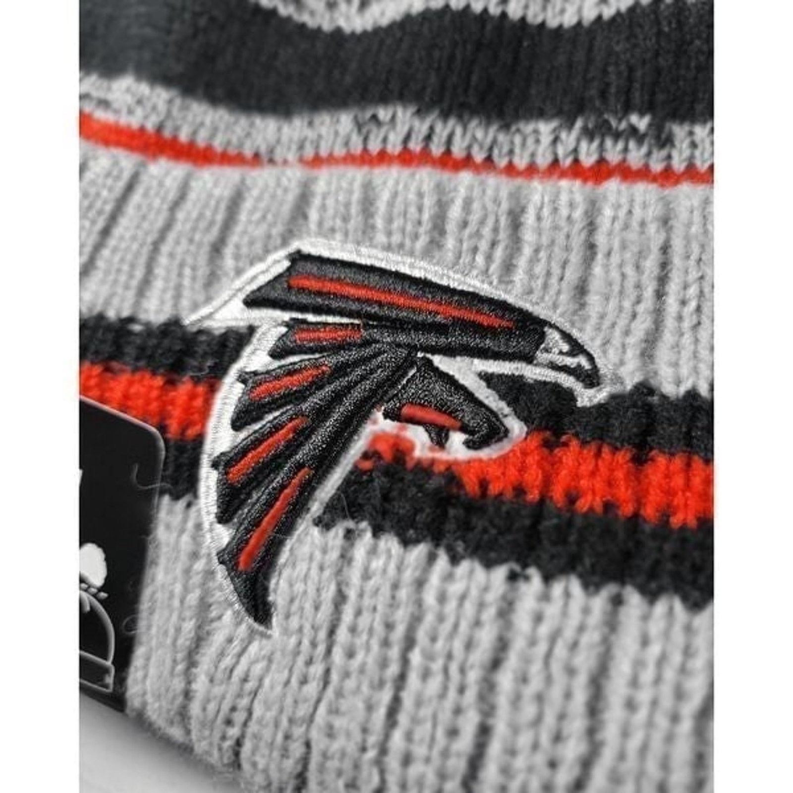 Other NWT Atlanta Falcons Sports Knit Pom Beanie Fleece Lining Size ONE SIZE - 3 Thumbnail