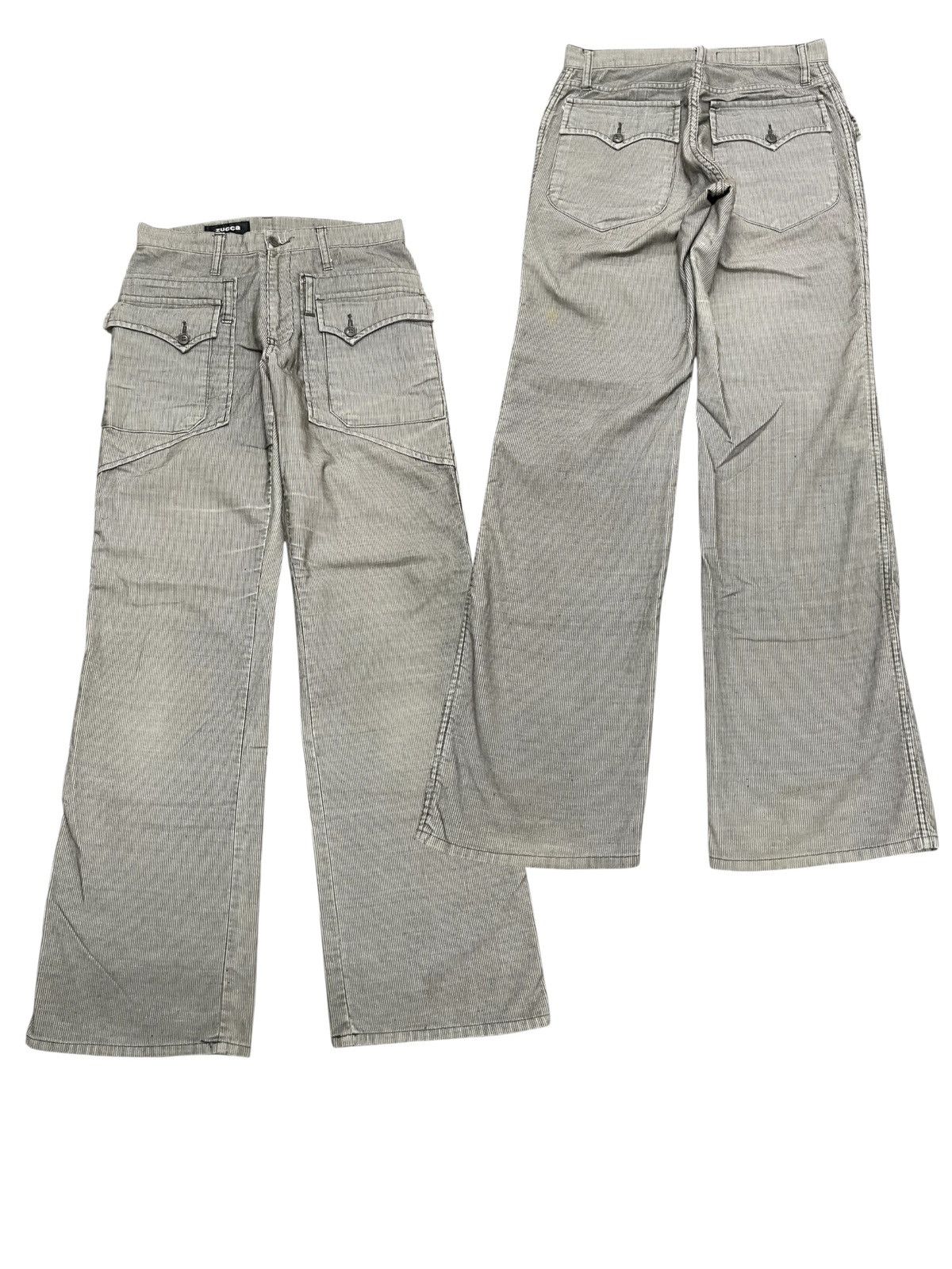 If Six Was Nine × Issey Miyake × Zucca 90s ISSEY MIYAKE CORDUROY PANT RARE DESIGN Size US 26 / EU 42 - 1 Thumbnail