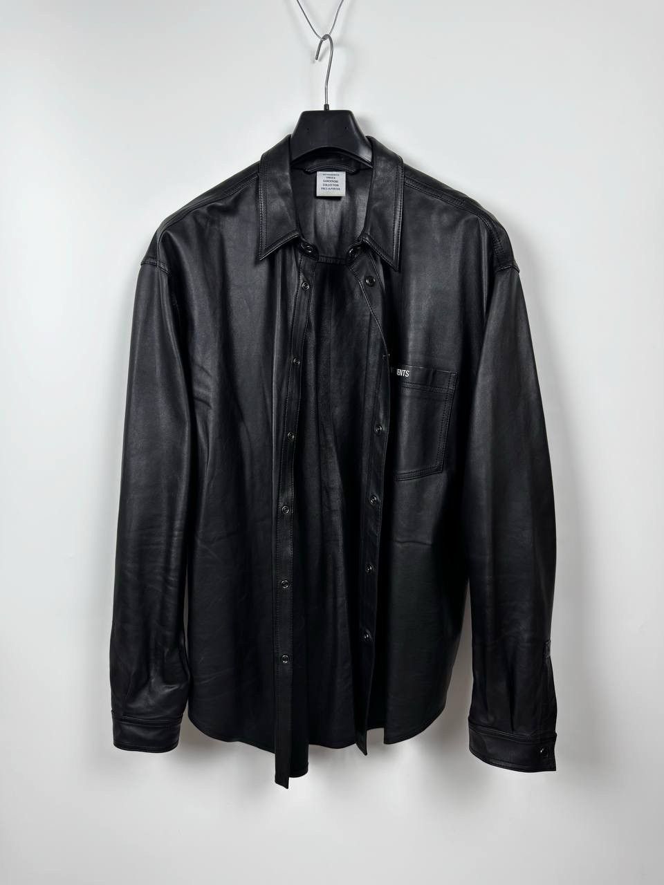 Vetements Vetements Leather Overshirt Jacket Size US S / EU 44-46 / 1 - 4 Thumbnail
