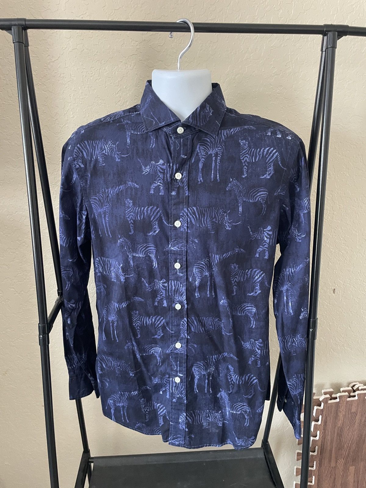 Polo Ralph Lauren African Safari Indigo Blue Cotton shirt nwt 168.00 Size US M / EU 48-50 / 2 - 1 Thumbnail