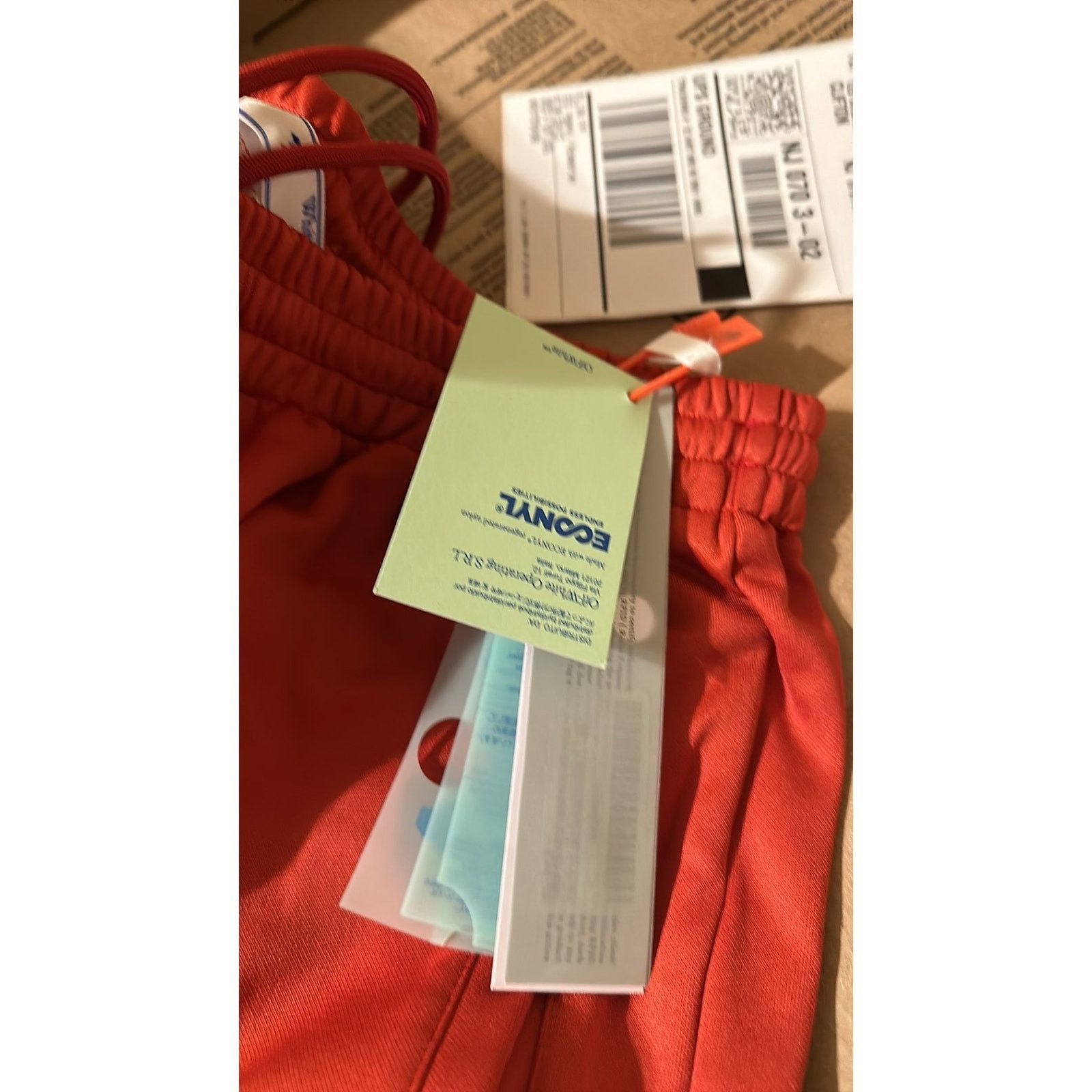 Off-White Off-White Hand Logo Shorts Red M Size ONE SIZE - 7 Thumbnail