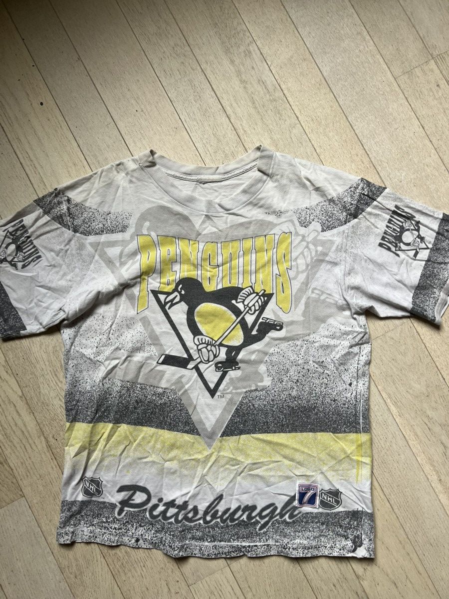 Logo 7 Vintage 90s nhl pittsburgh penguins all over print Size US M / EU 48-50 / 2 - 1 Thumbnail