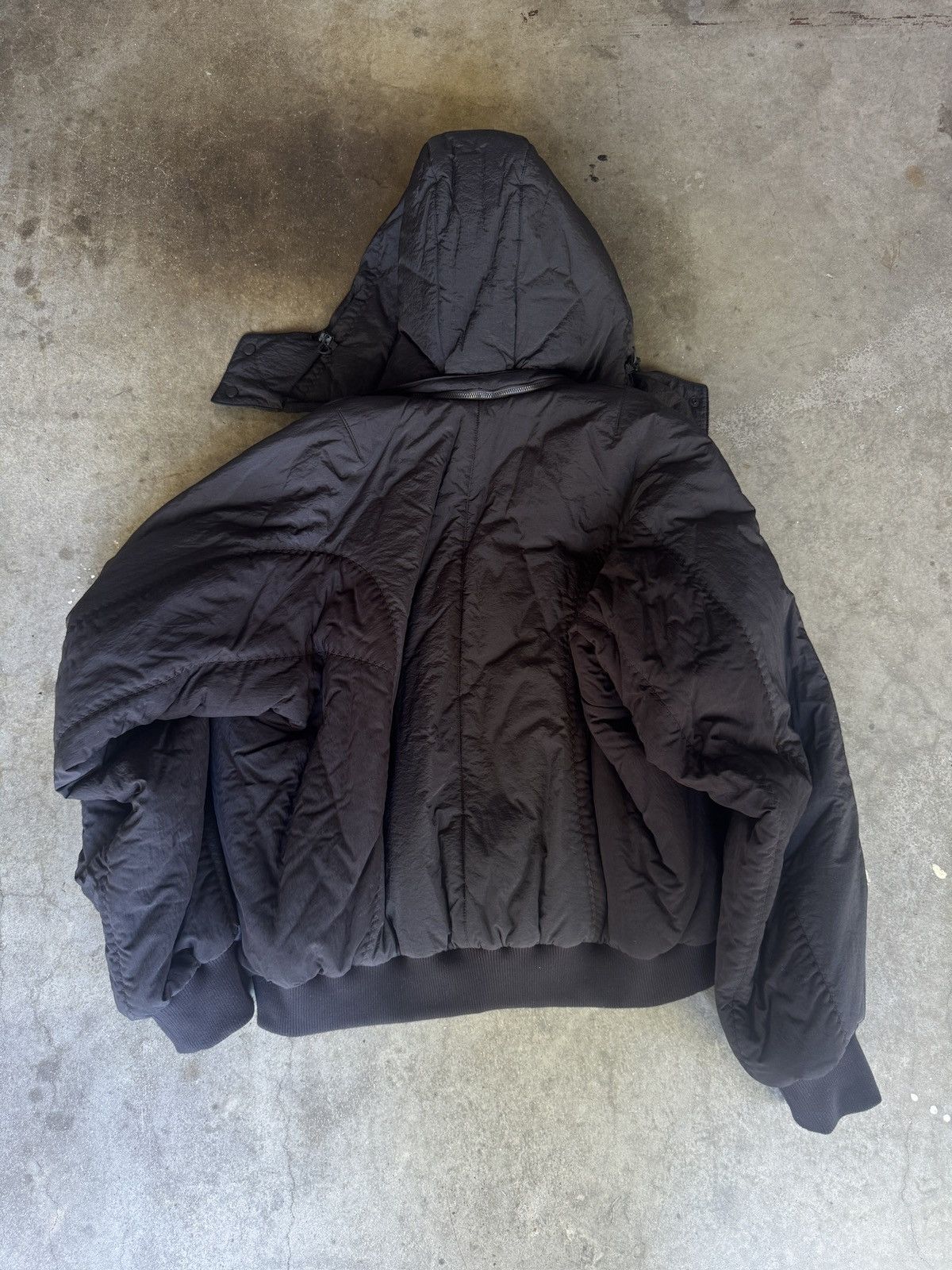 Hyein Seo Hyein Seo Double Zip Hooded Bomber Puffer Jacket Black Size US XL / EU 56 / 4 - 10 Thumbnail