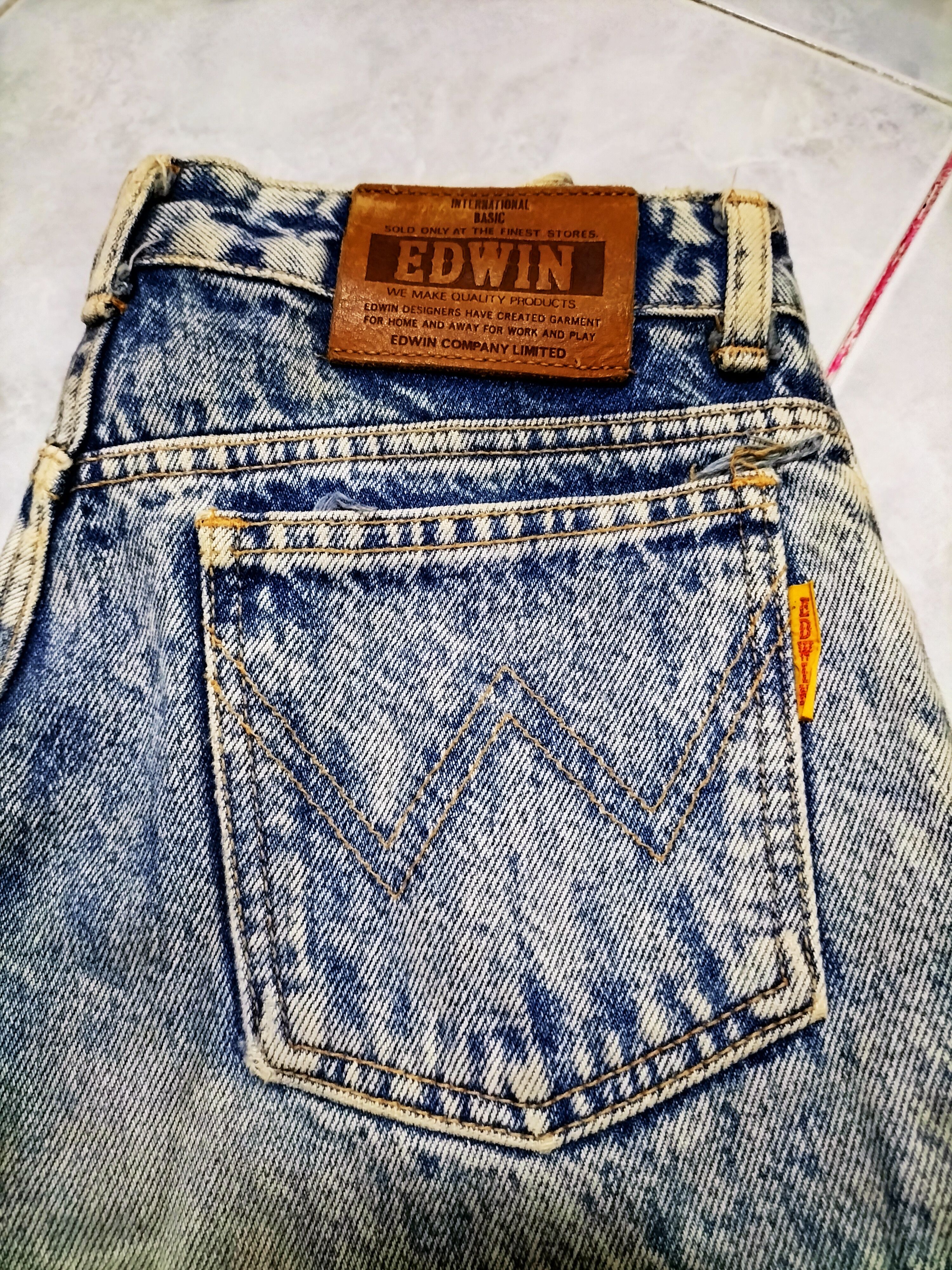 Edwin × Vintage Vintage Edwin Asidwash stonewash fashion Punk 90s Size US 26 / EU 42 - 6 Thumbnail