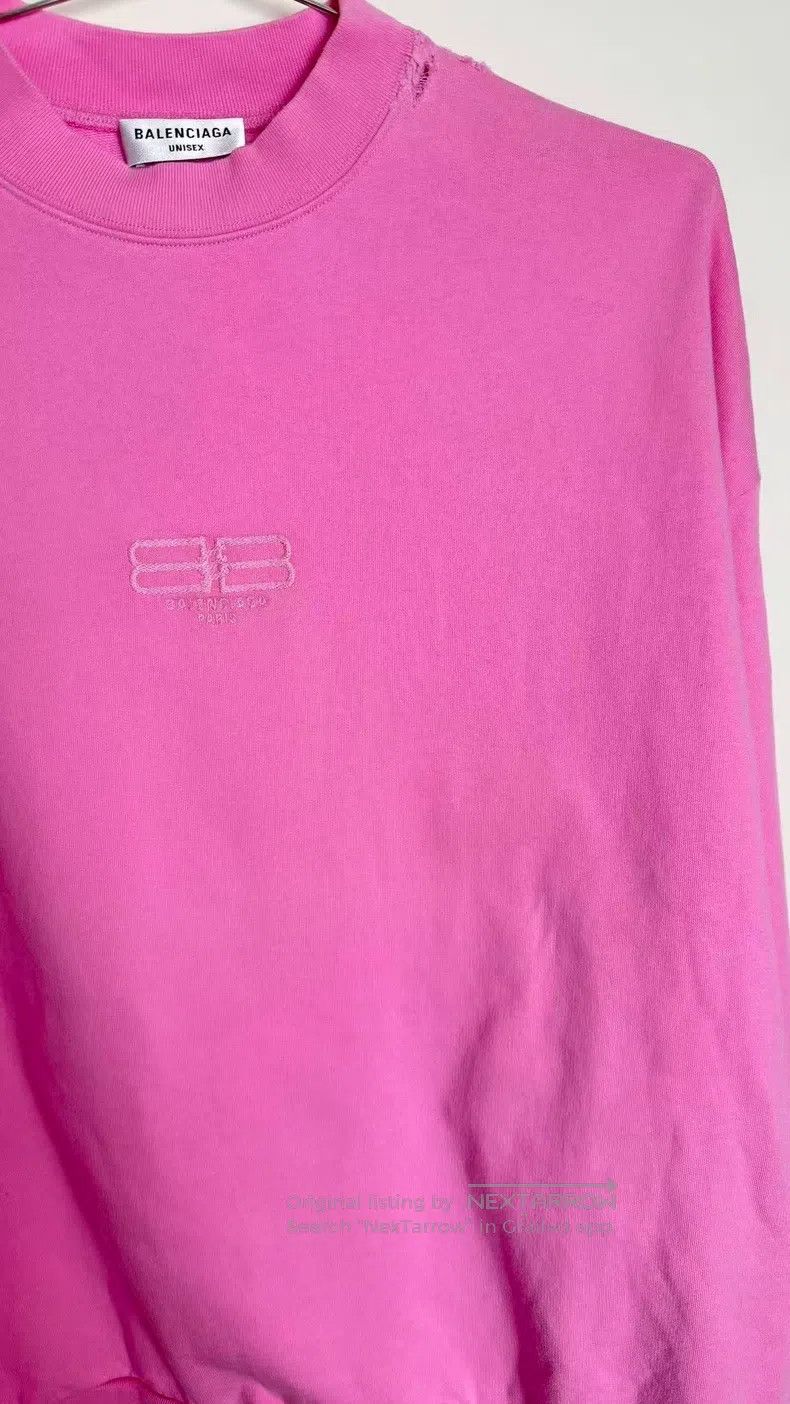 Balenciaga Balenciaga Round neck loose long sleeve lettering print sw Size L / US 10 / IT 46 - 8 Thumbnail