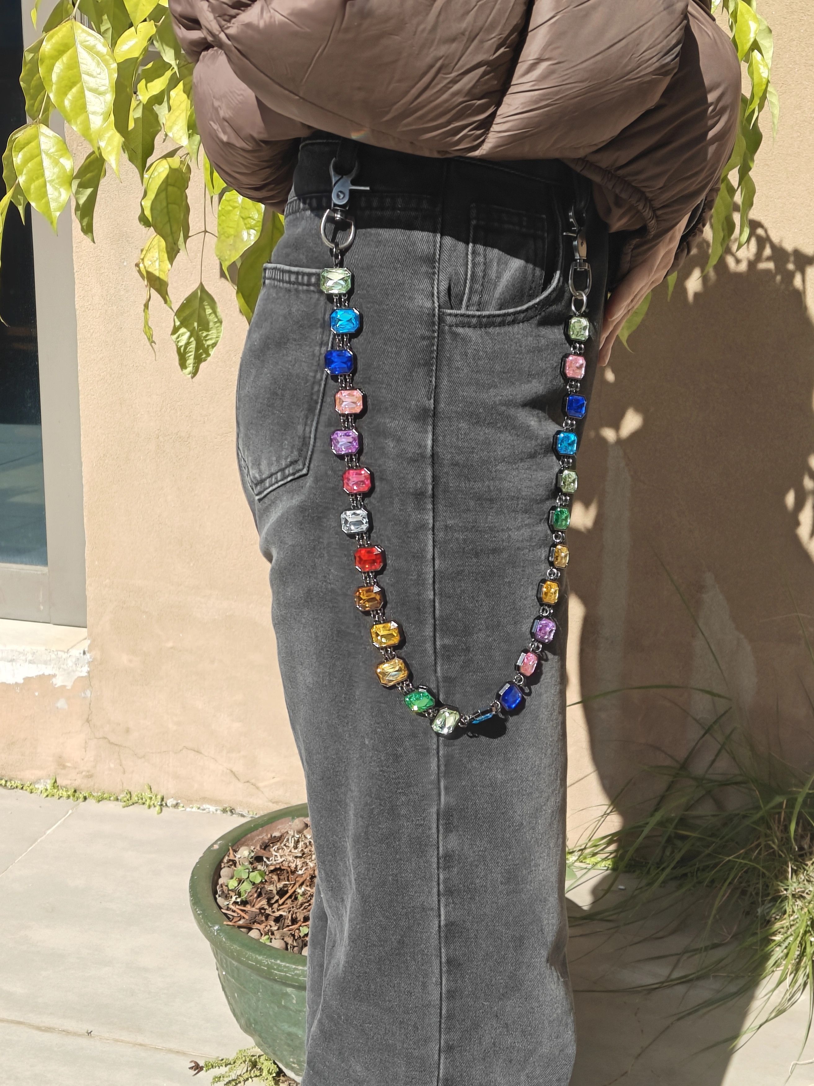 Jewelry Agate Crystal Pants Waist Chain Size ONE SIZE - 3 Thumbnail
