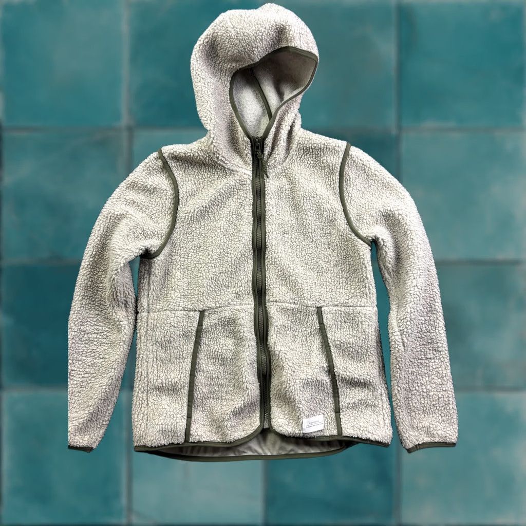 Vintage REI Cooperative Jacket Womens M White Sherpa Fleece Hooded Full Zip Pockets CSS Size M / US 6-8 / IT 42-44 - 1 Thumbnail